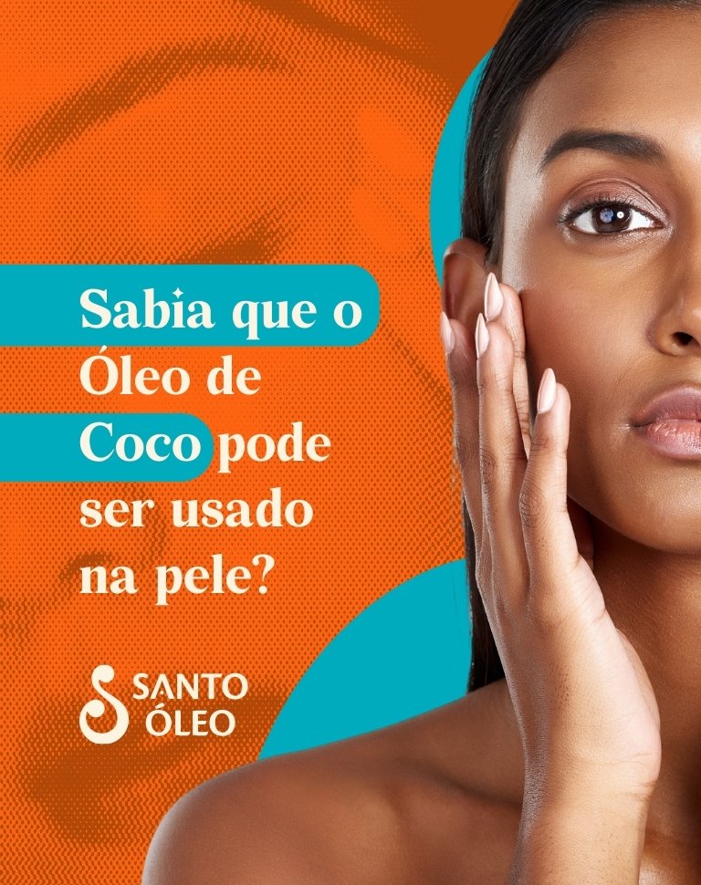 Óleo de coco Santo Óleo para cuidados com pele e cabelos