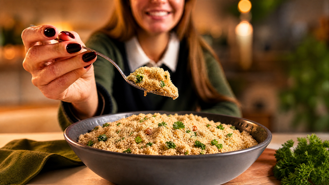 Farofa soltinha com óleo de coco, receita da chef Fran