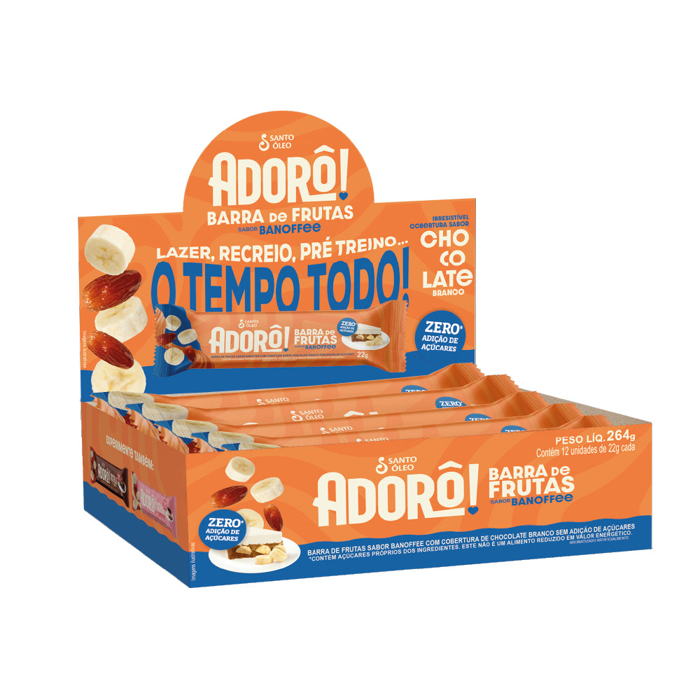 Barrinha de Frutas Banoffee - Display 12 un | Adorô