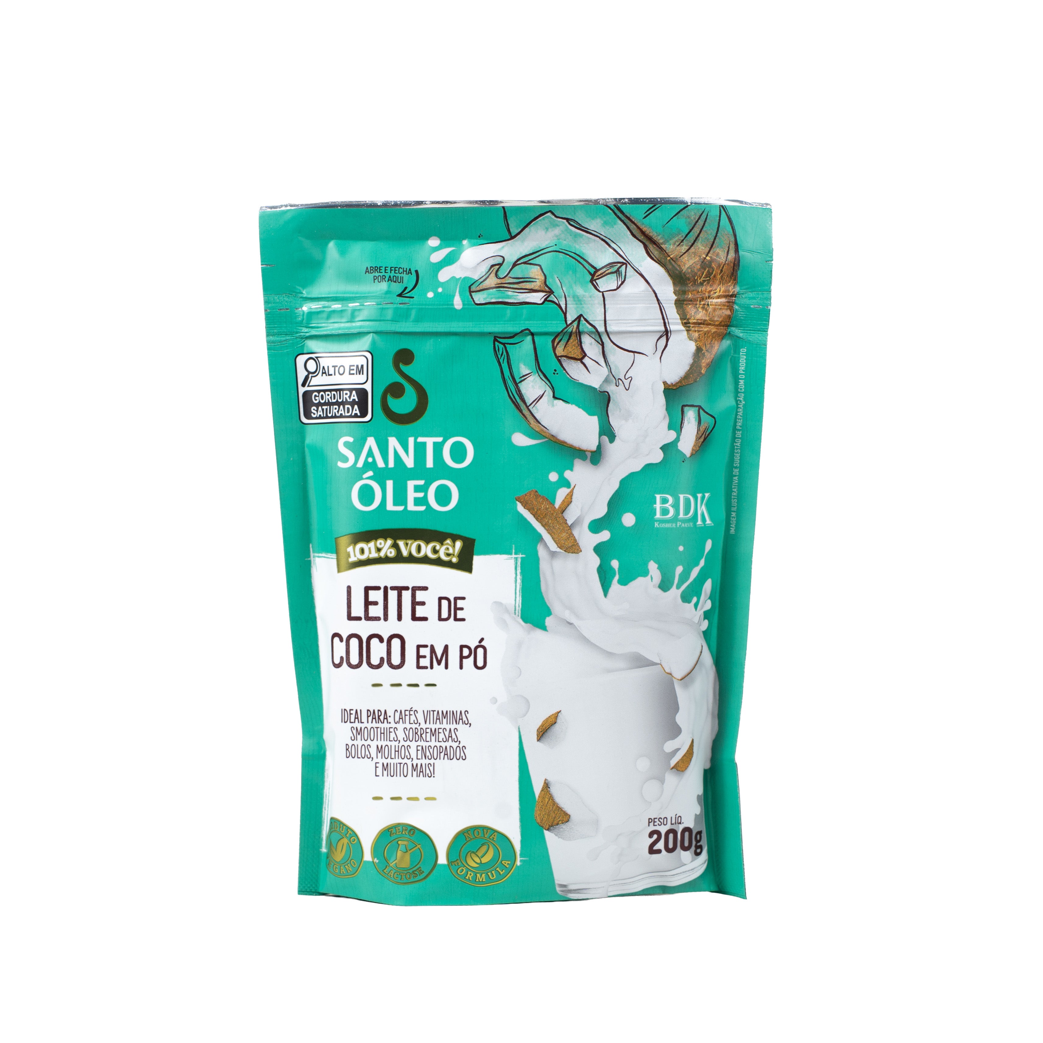 Leite de Coco em Pó 200g | Santo Óleo