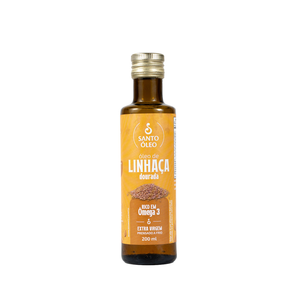 Óleo de Linhaça Dourada Extravirgem 200ml | Santo Óleo