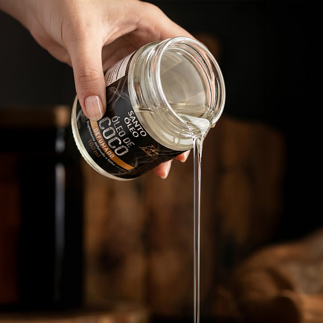 Óleo De Coco Duplamente Defumado 100ml | Santo Óleo