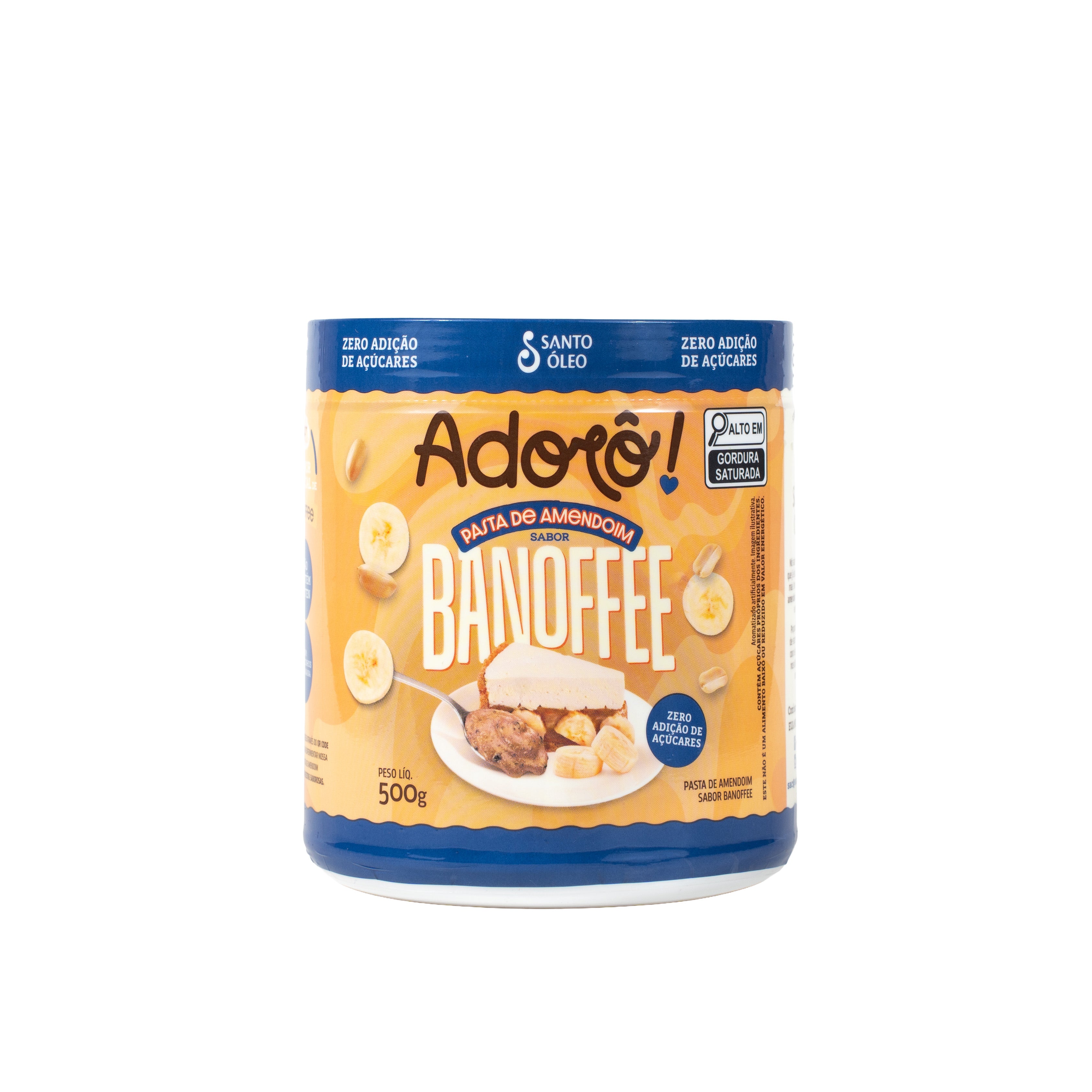 Pasta de Amendoim Sabor Banoffee 500g | Adorô