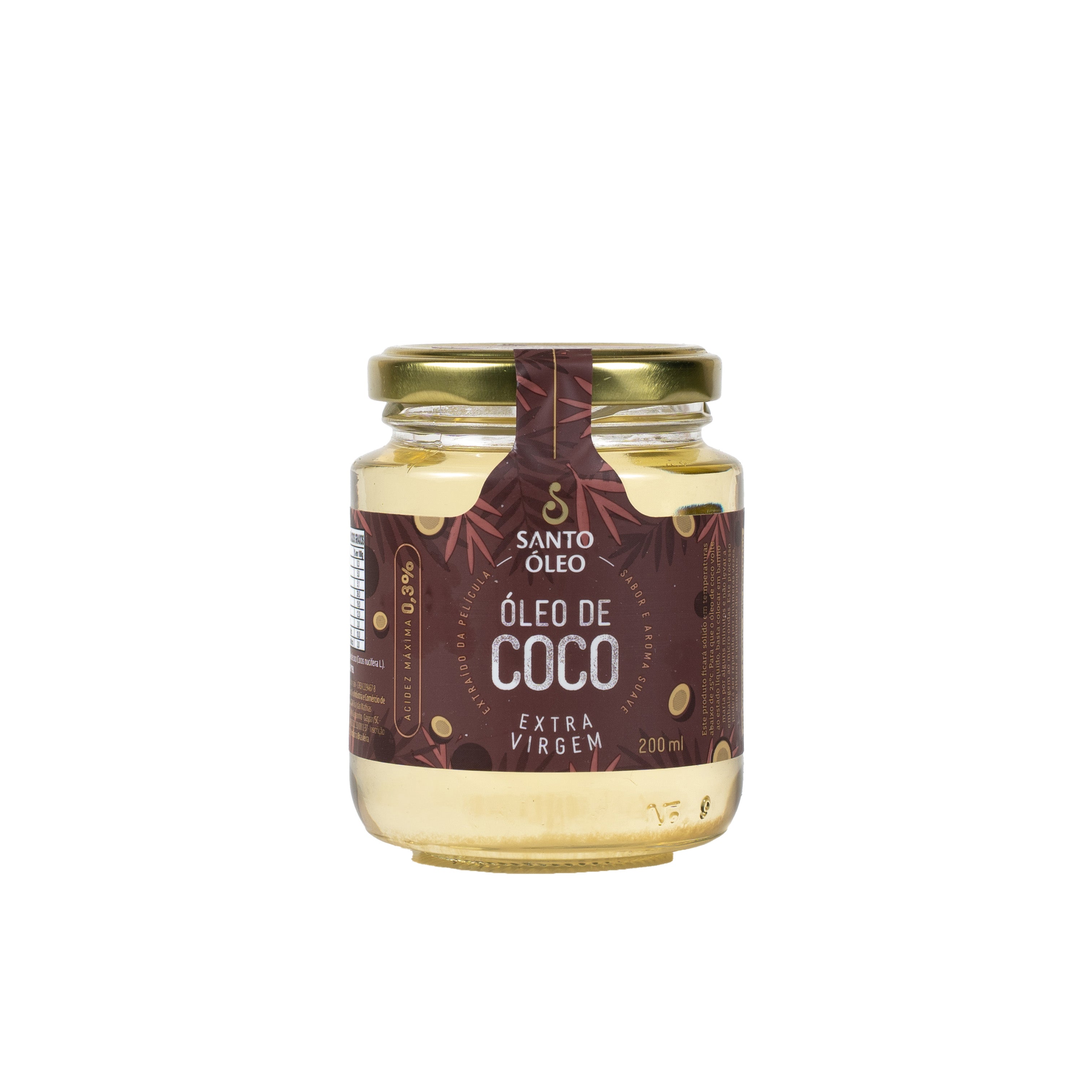 Óleo de Coco Extravirgem da Película 200ml | Santo Óleo