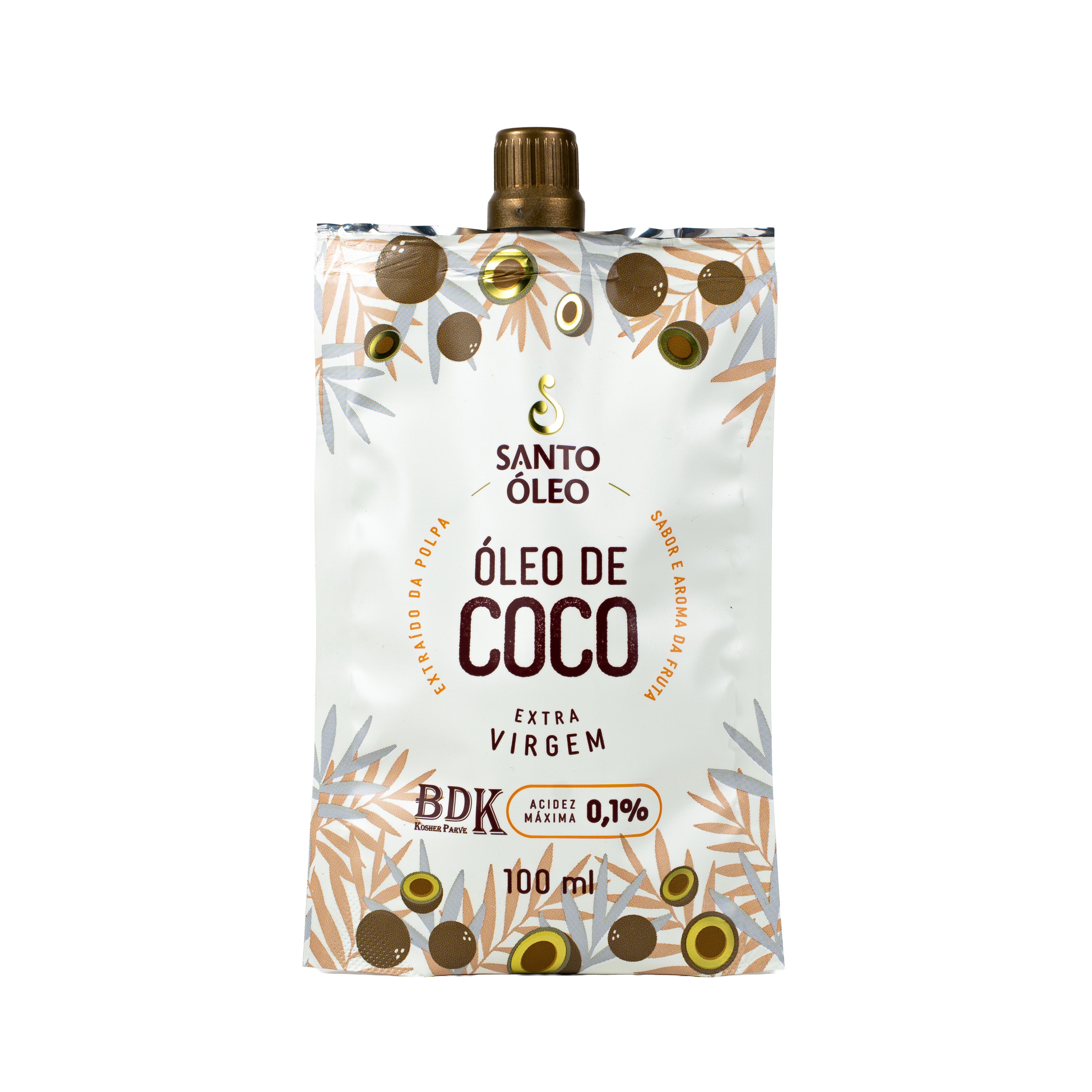 Óleo de Coco Extravirgem da Polpa 100ml | Santo Óleo