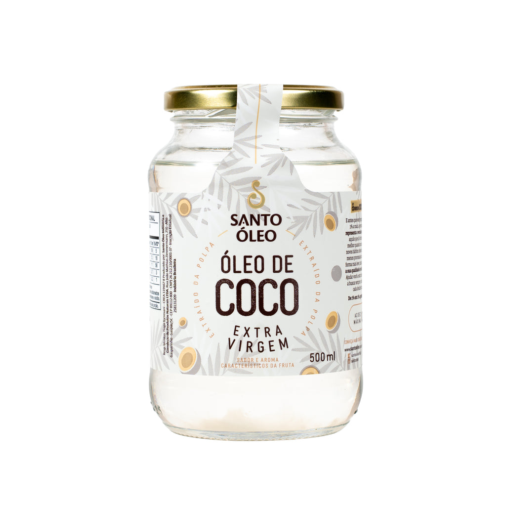 Óleo de Coco Extravirgem da Polpa 500ml | Santo Óleo