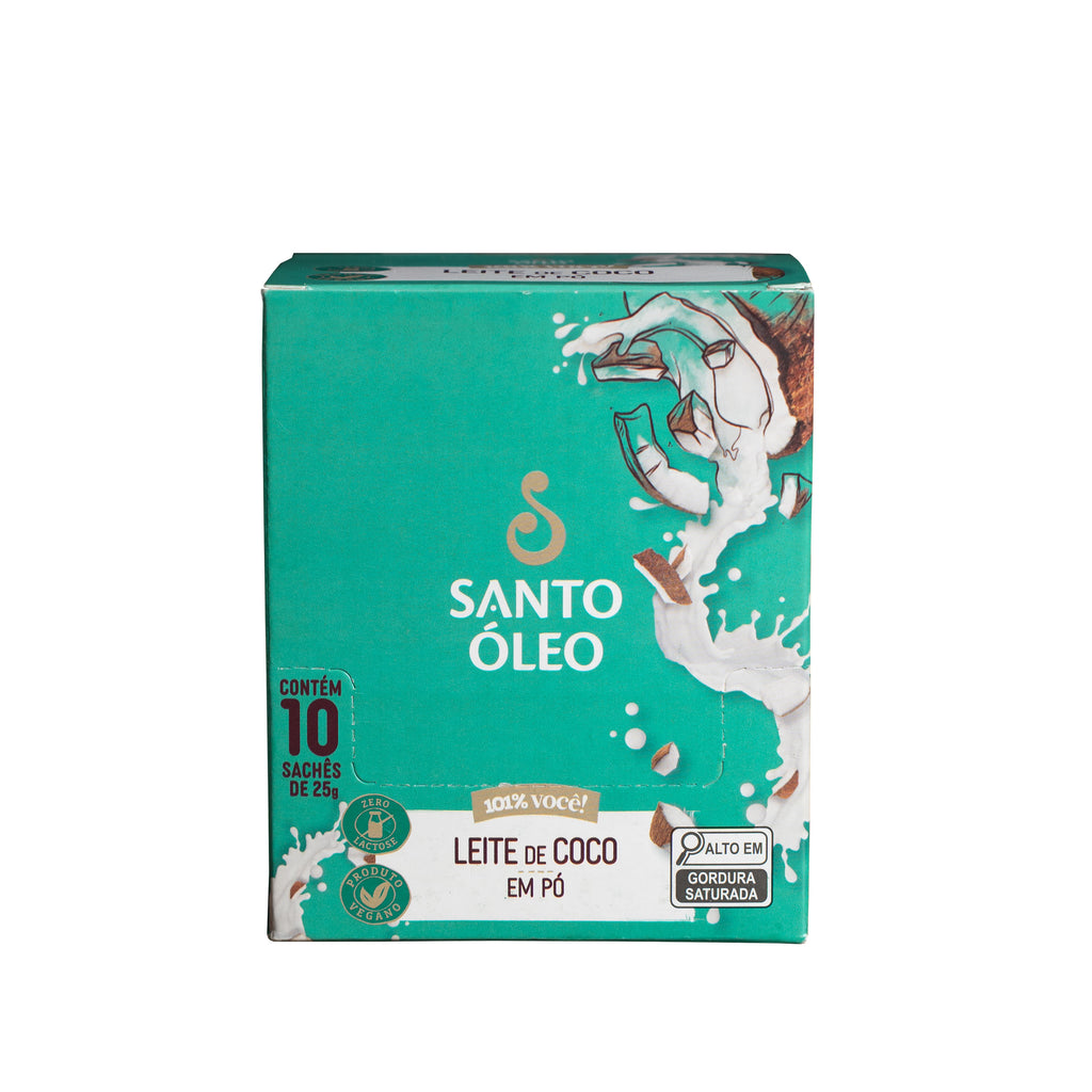 Leite de coco 25g display santo óleo