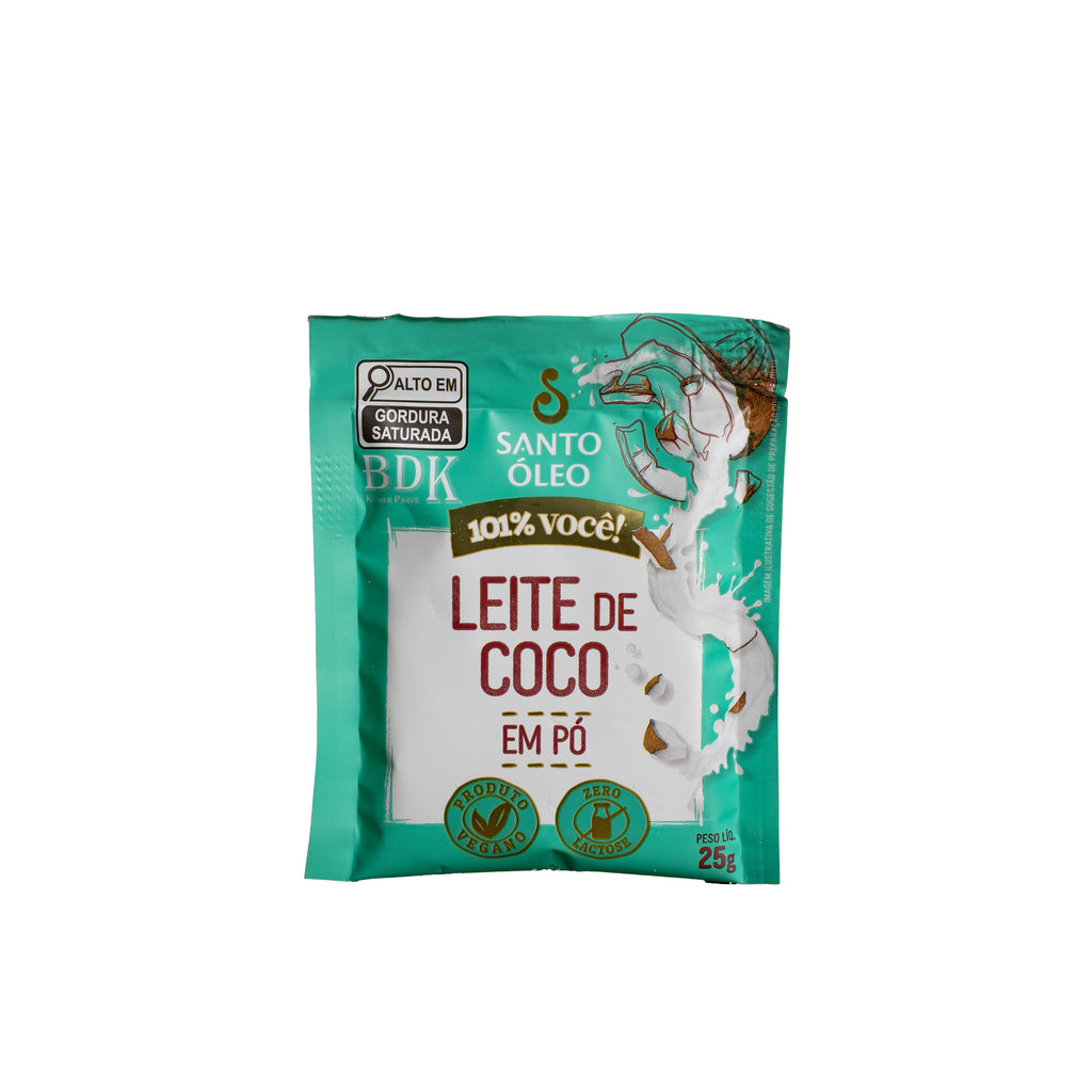 Leite de coco sache 25g unitário santo óleo