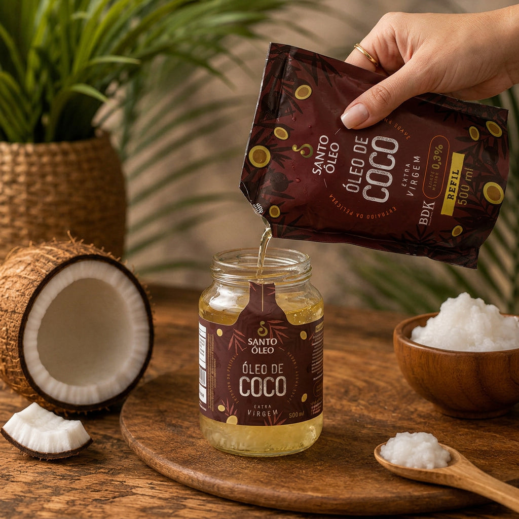 Óleo de Coco Extravirgem da Película Refil 500ml