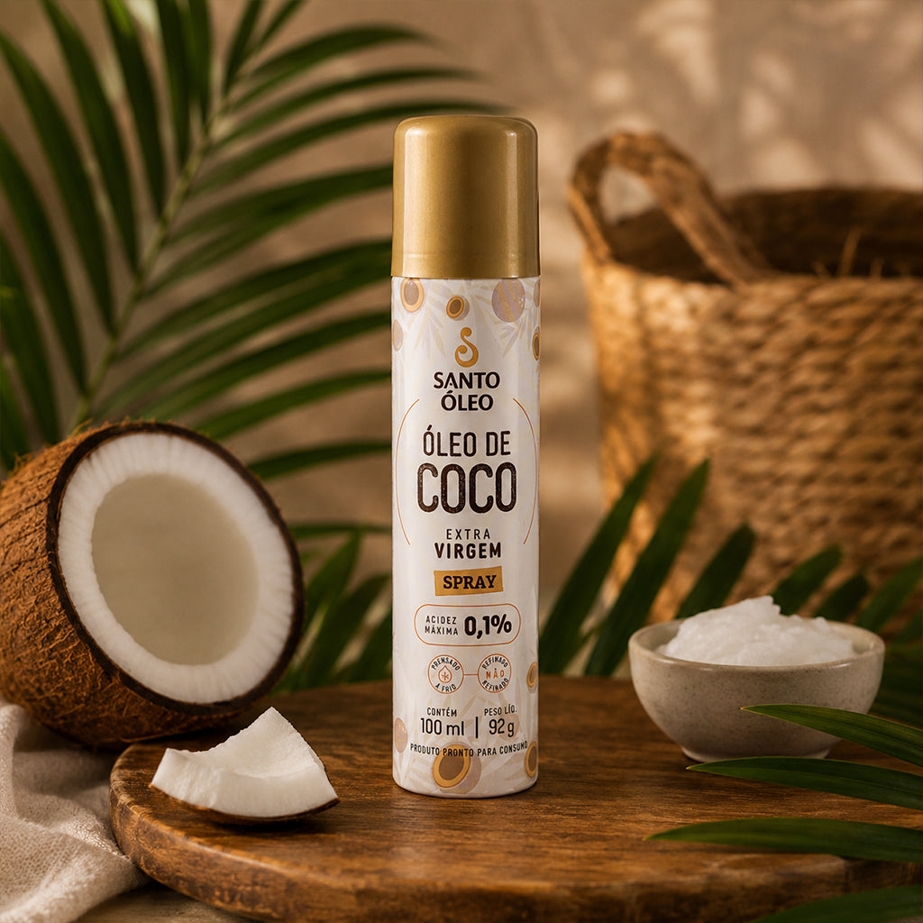 Óleo De Coco Extravirgem Da Polpa Spray 100ml