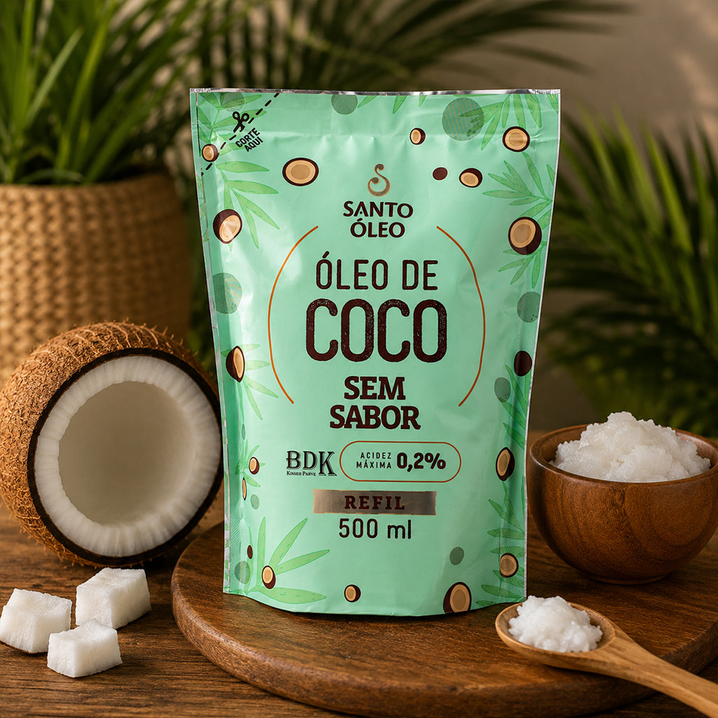Óleo de Coco Sem Sabor Refil 500ml