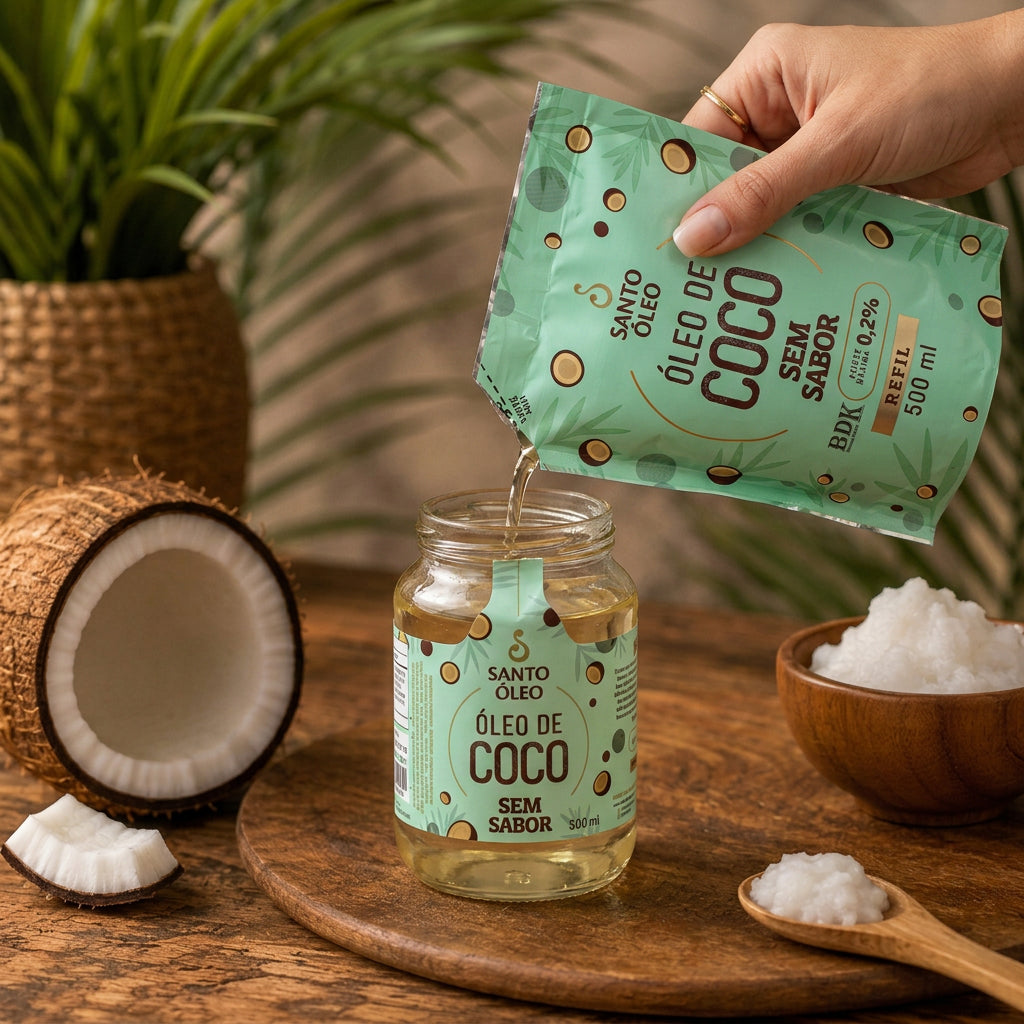 Óleo de Coco Sem Sabor Refil 500ml
