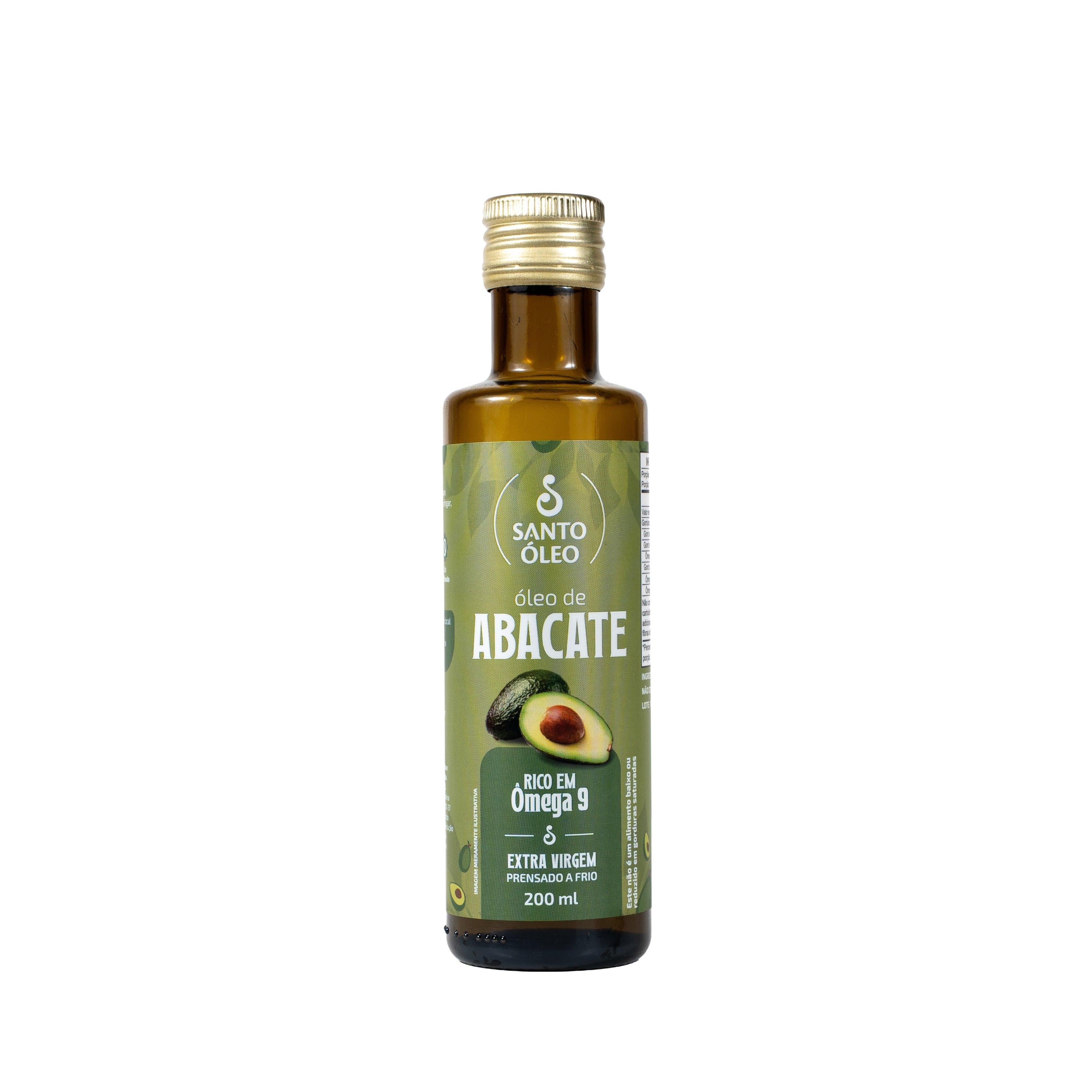 Oleo de abacate extravirgem 200ml santo óleo