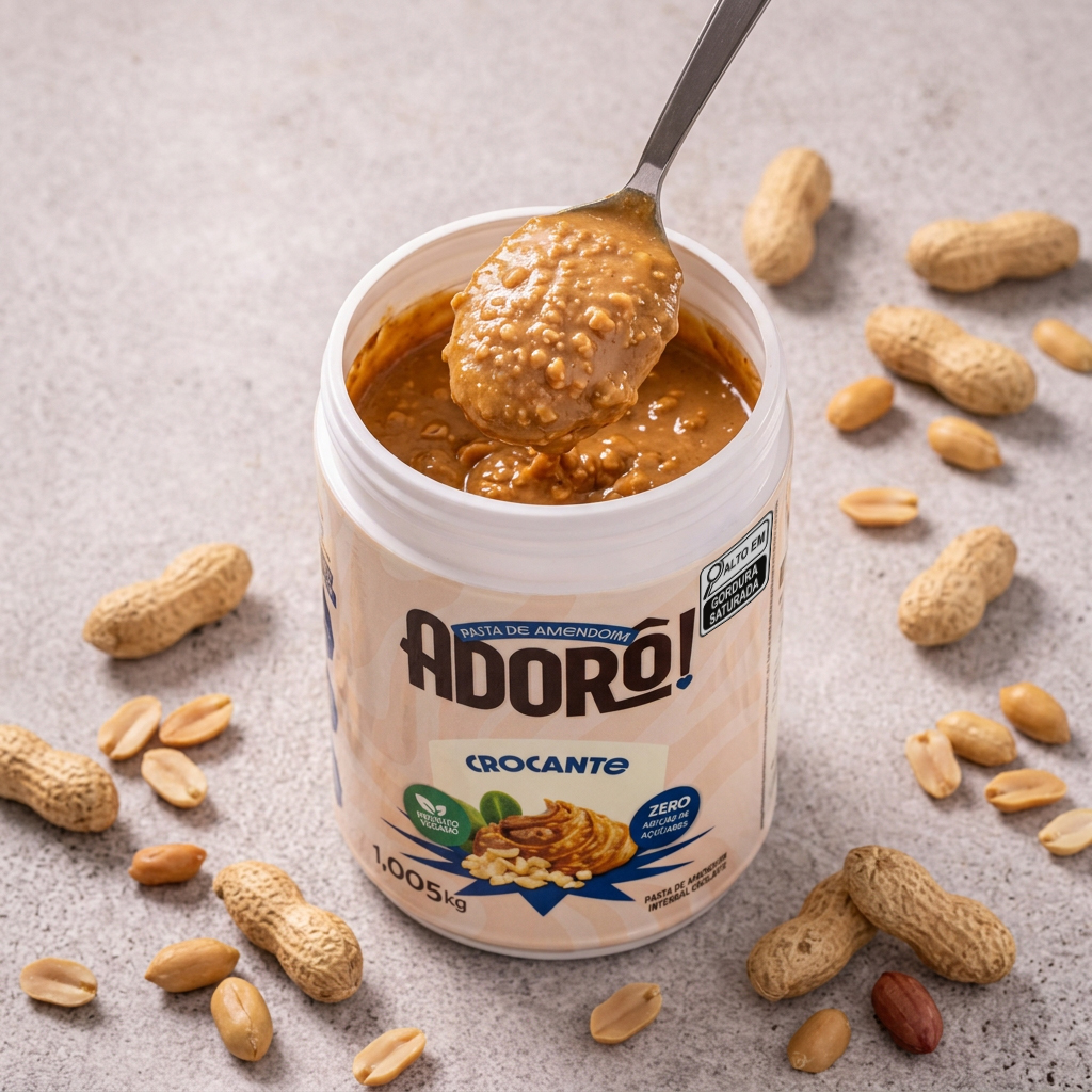 Pasta de Amendoim Integral Crocante 1kg