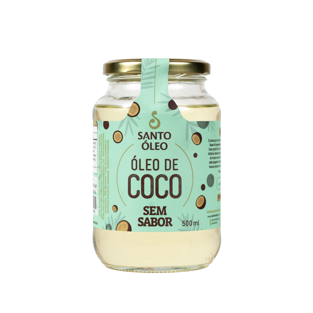 Óleo de Coco Sem Sabor 500ml | Santo Óleo