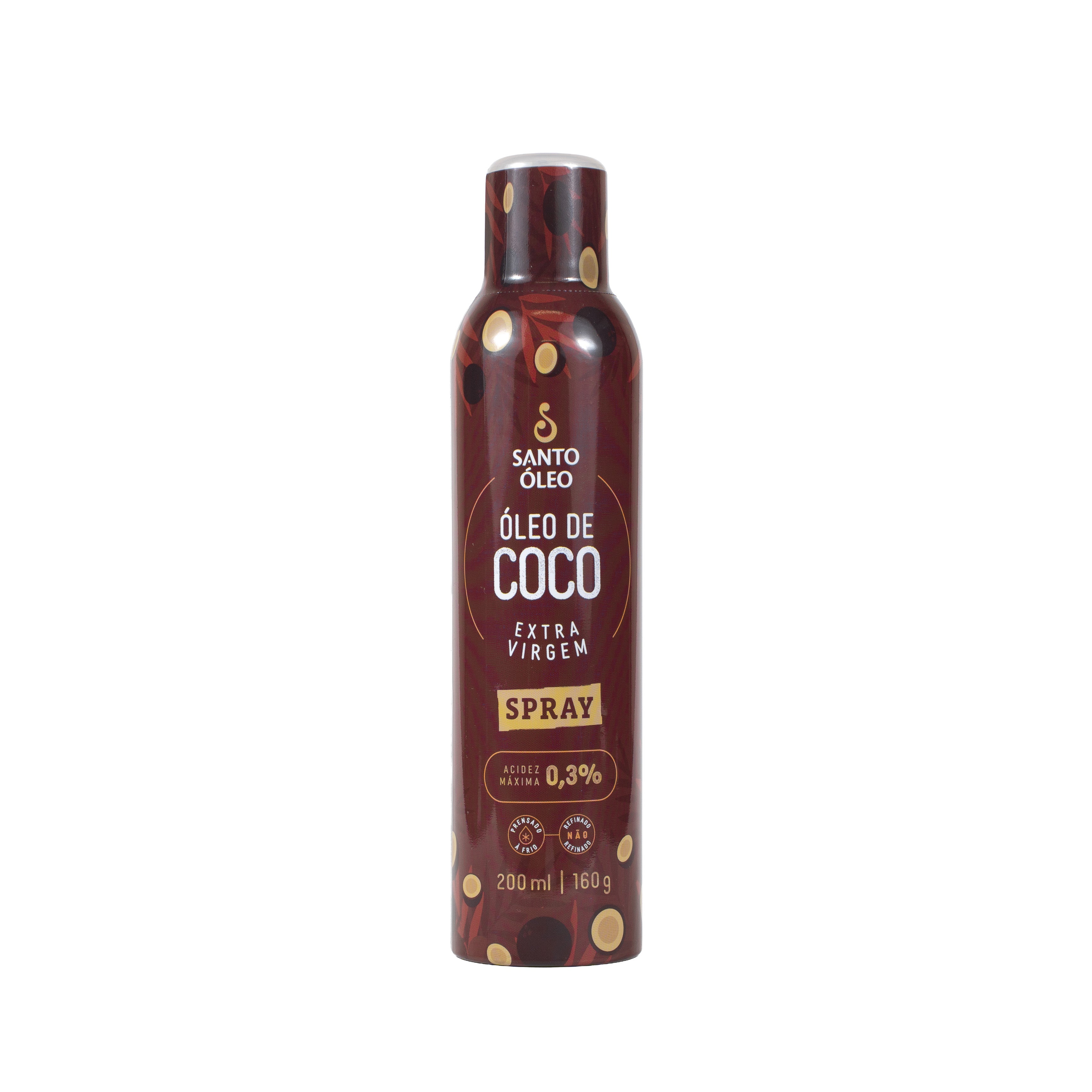 Óleo de Coco Extravirgem da Película Spray 200ml | Santo Óleo
