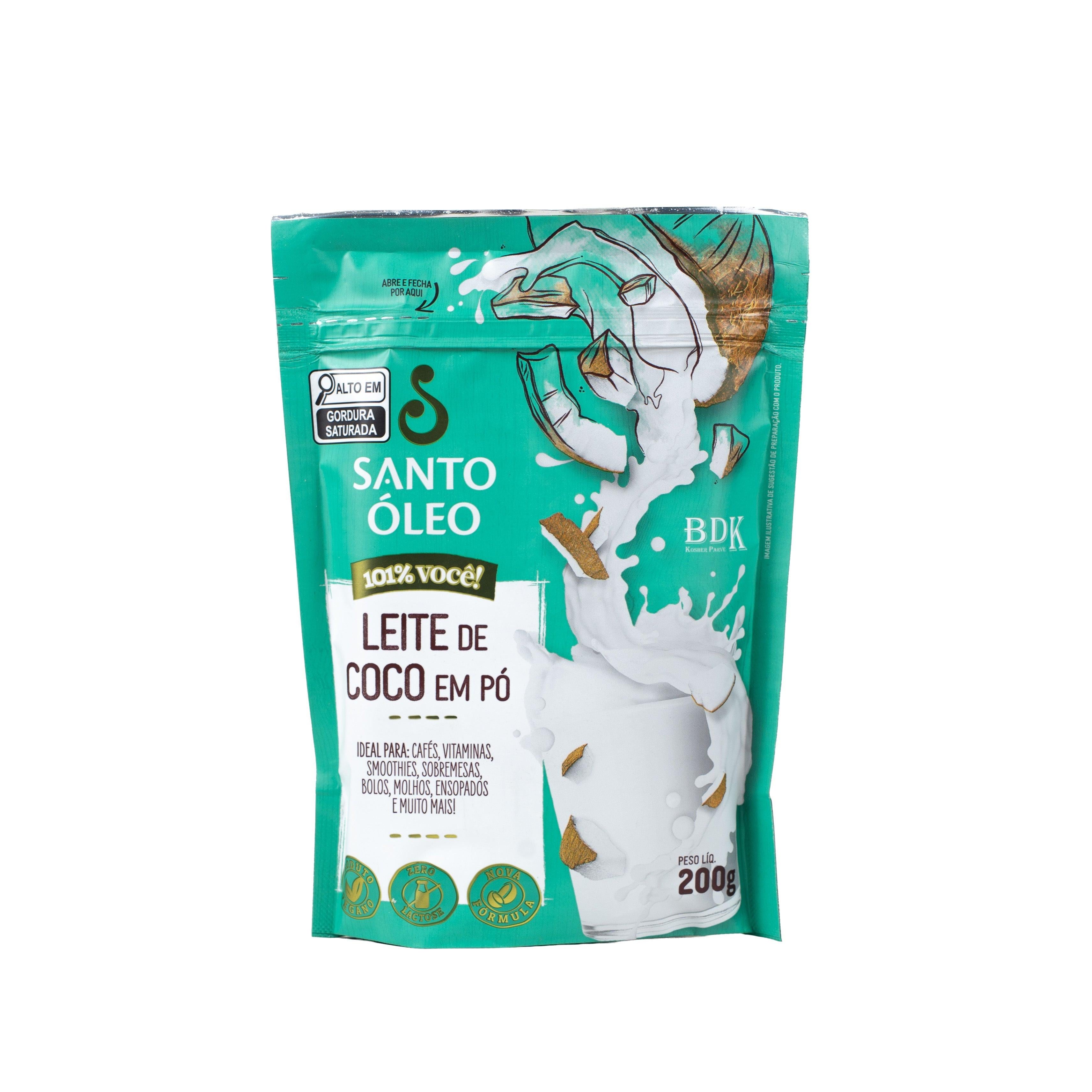 Leite de Coco em Pó da Santo Óleo