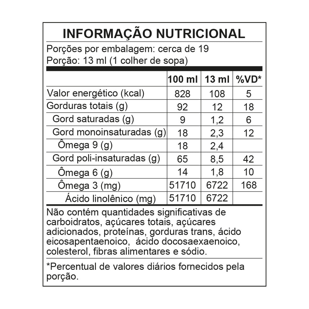 Óleo de Linhaça Dourada Extravirgem 200ml | Santo Óleo
