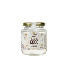 Oleo de coco extravirgem da polpa 200ml santo óleo