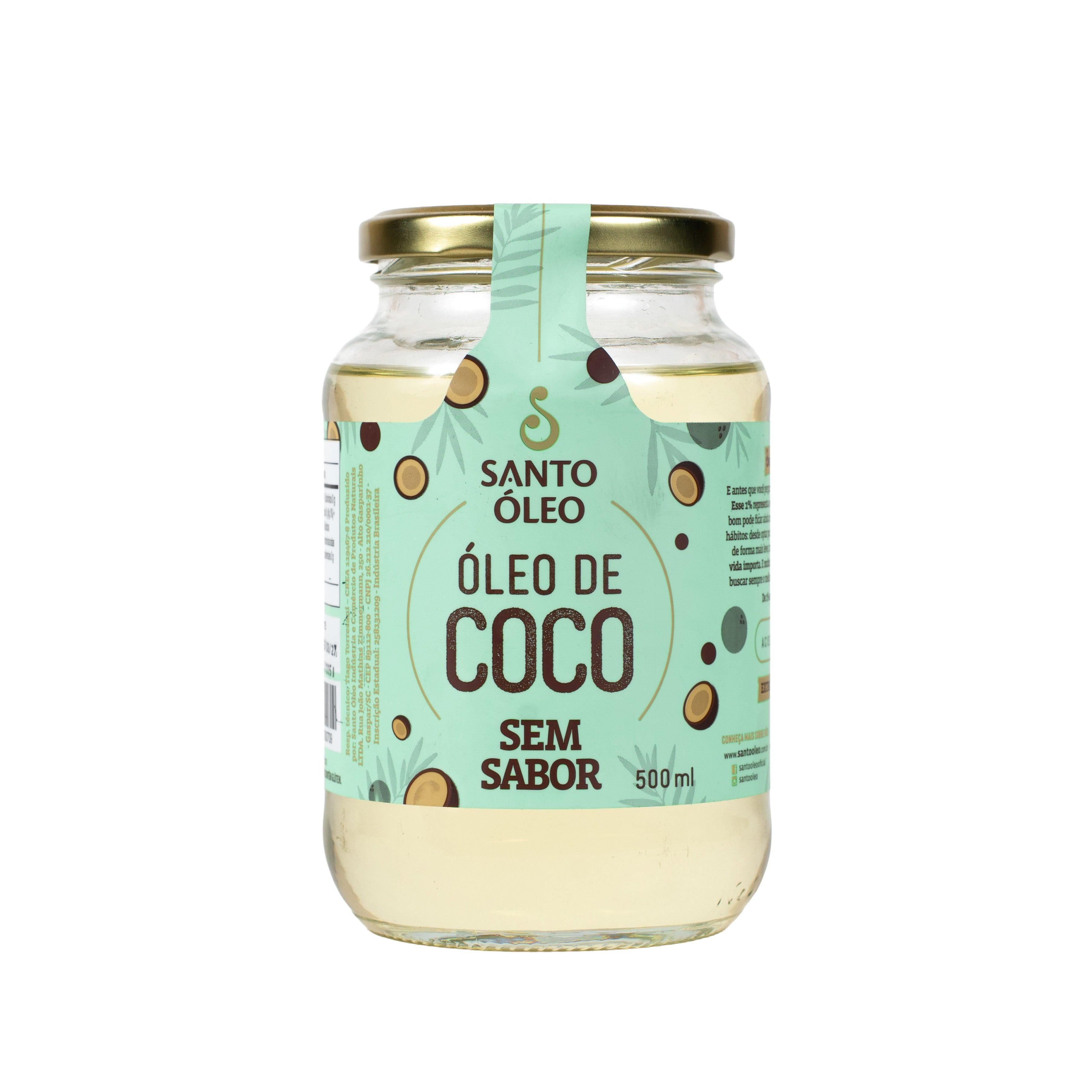 Oleo de coco sem sabor 500ml