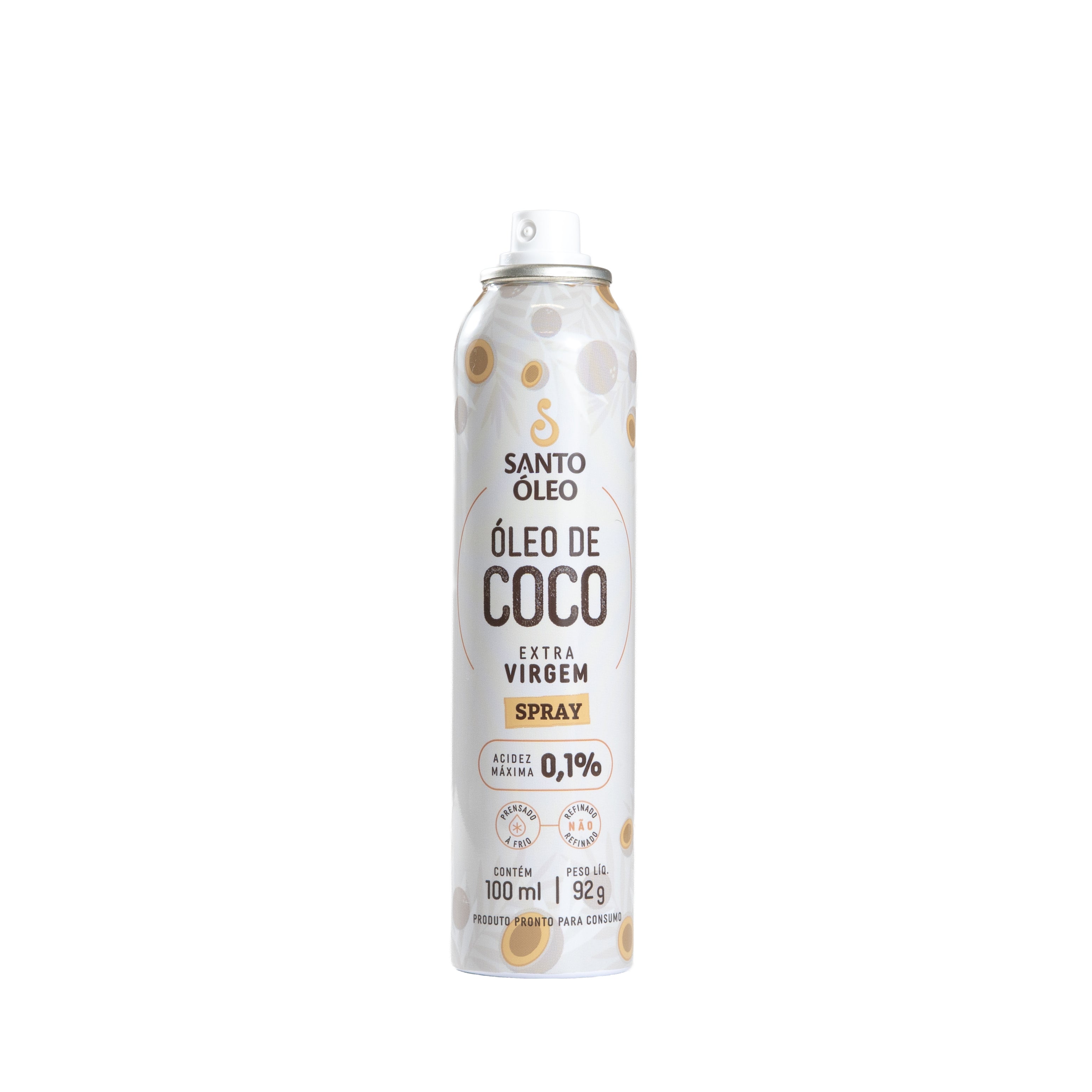 Óleo de coco extravirgem da polpa santo óleo em formato spray