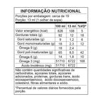 Tabela nutricional oleo de linhaça extravirgem.