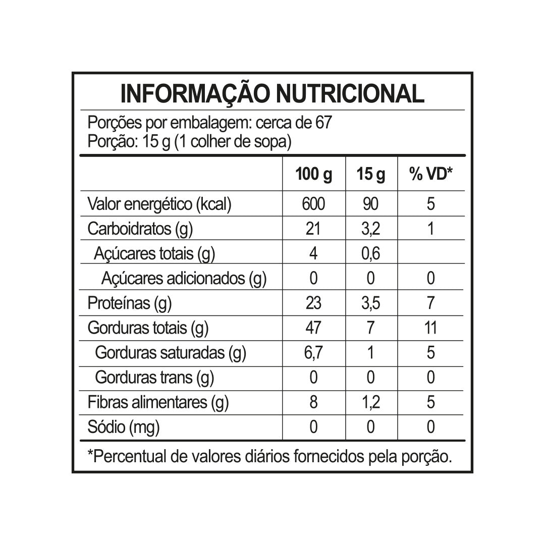 Pasta de Amendoim Integral Lisa 1kg | Adorô