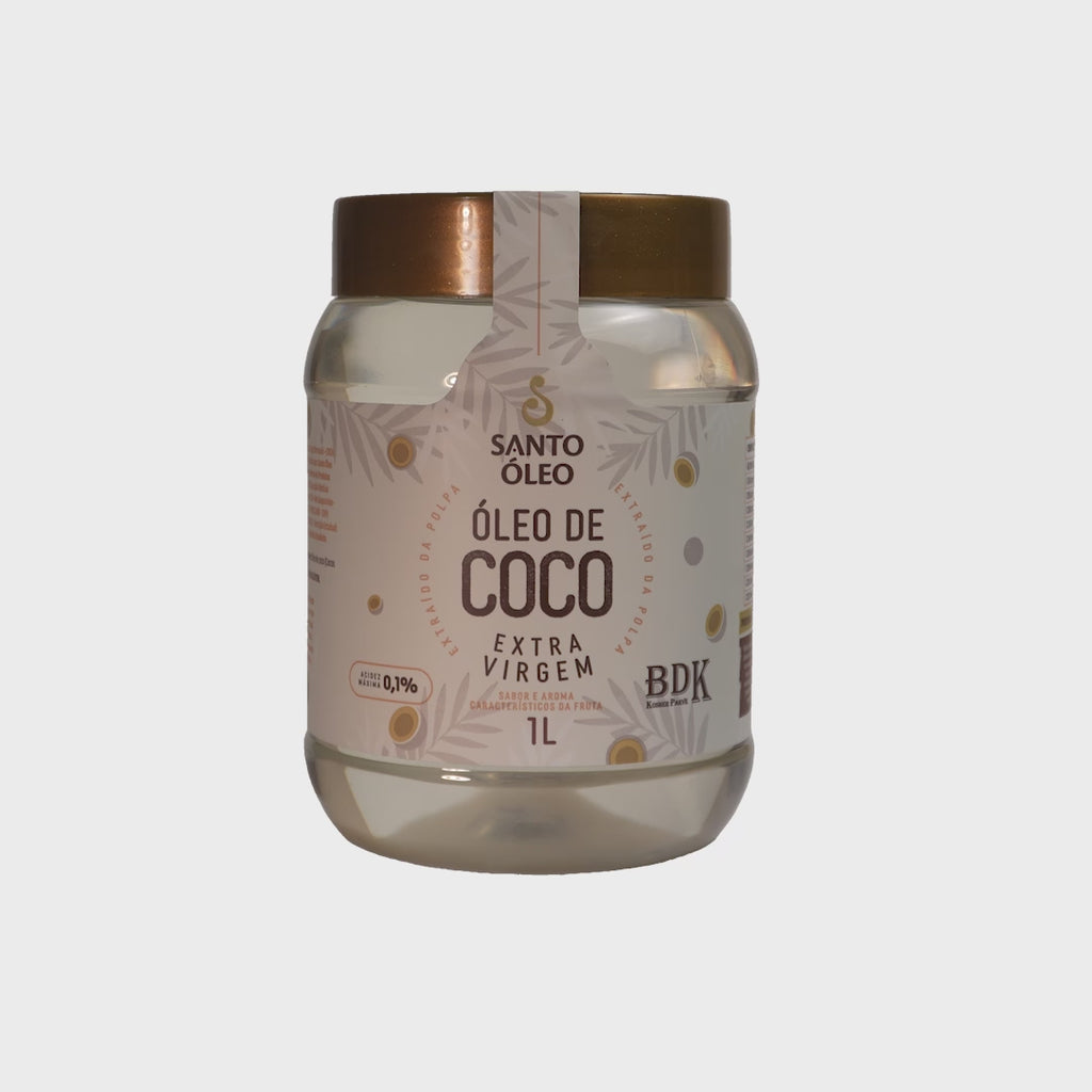 Óleo de Coco Extravirgem da Polpa 1L | Santo Óleo