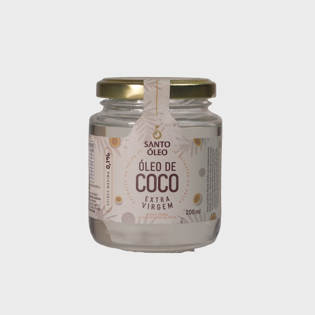 Óleo de Coco Extravirgem da Polpa 200ml | Santo Óleo