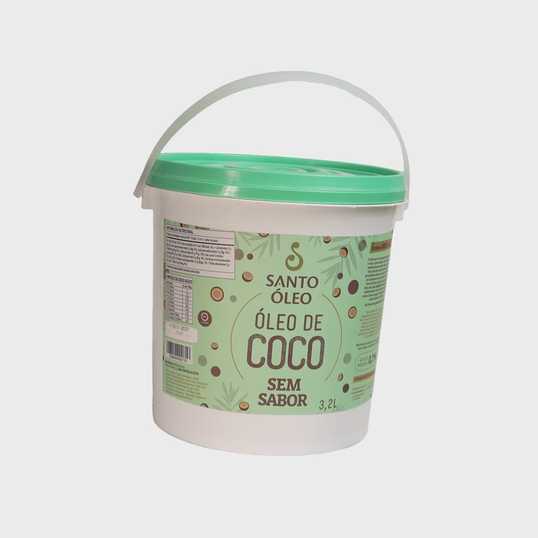 Óleo de Coco Sem Sabor 3,2L | Santo Óleo