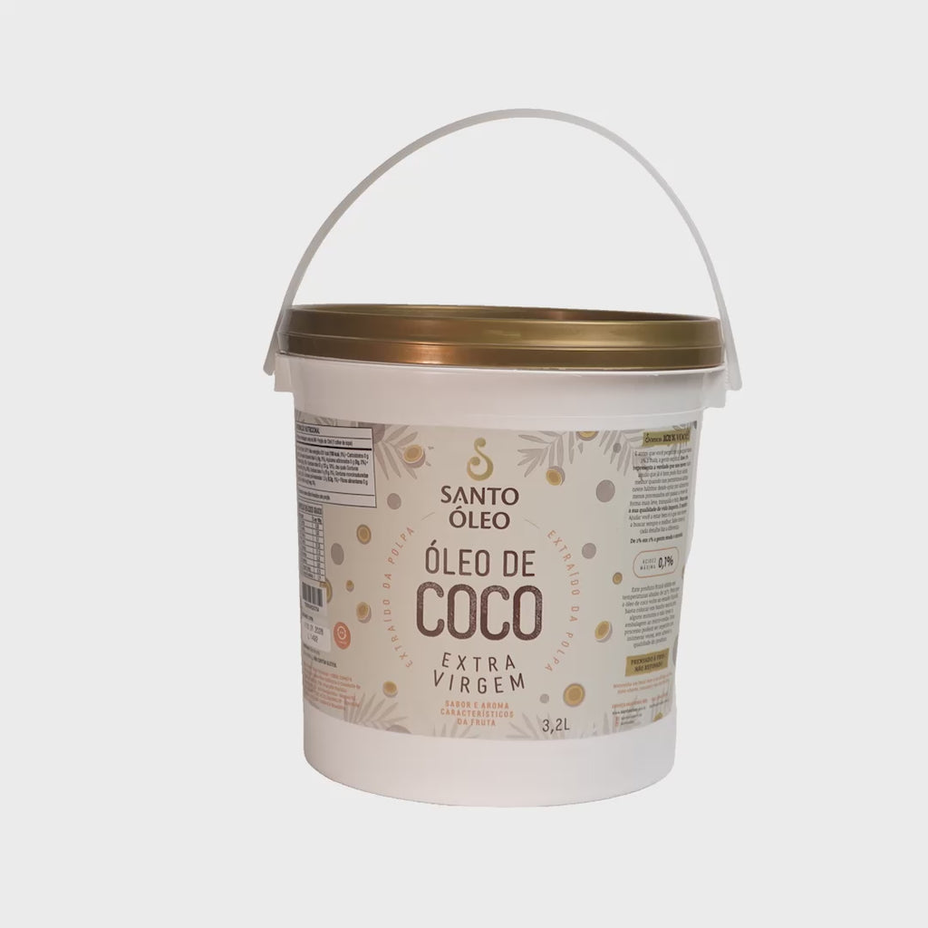 Óleo de Coco Extravirgem da Polpa 3,2L | Santo Óleo