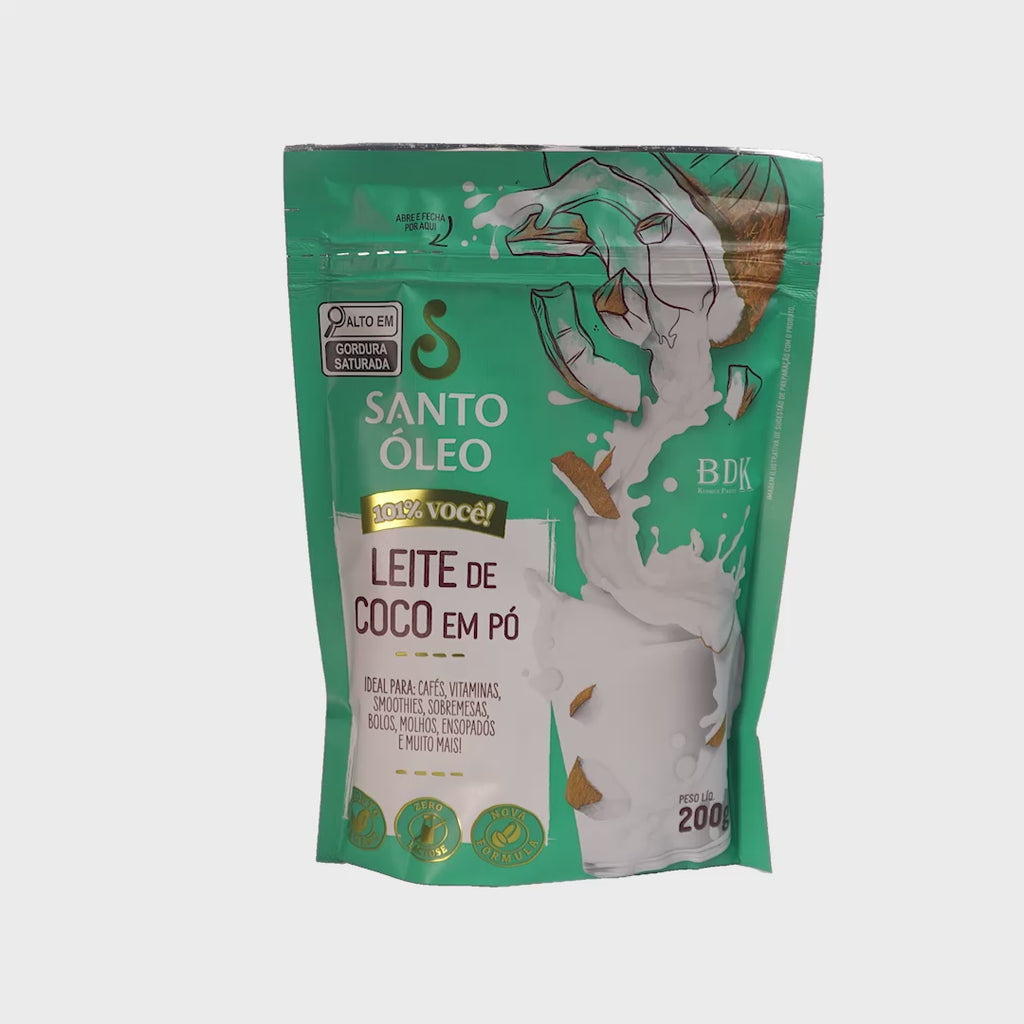 Leite de Coco em Pó 200g | Santo Óleo