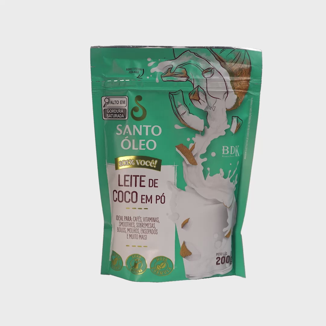 Leite de Coco em Pó 200g | Santo Óleo