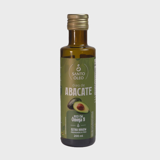 VIdeo oleo de abacate extravirgem 200ml santo óleo