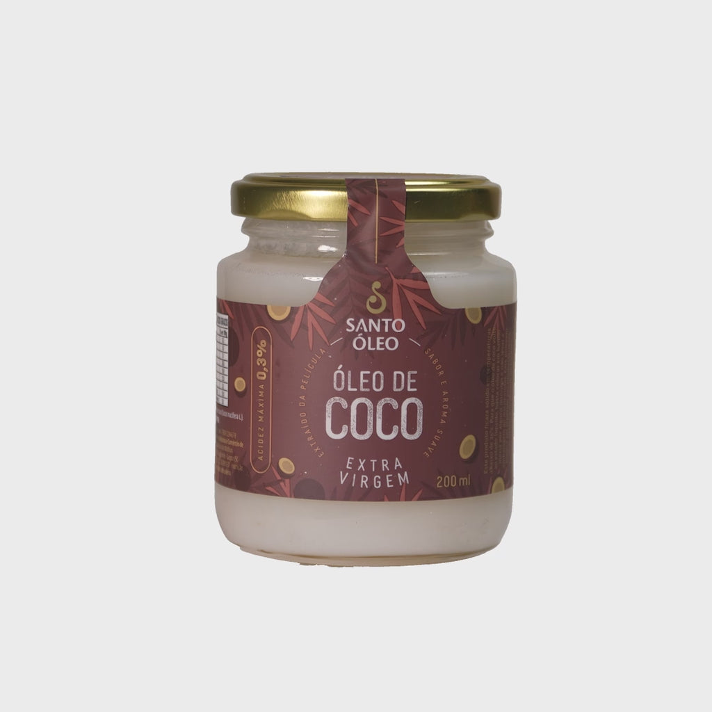 Óleo de Coco Extravirgem da Película 200ml | Santo Óleo